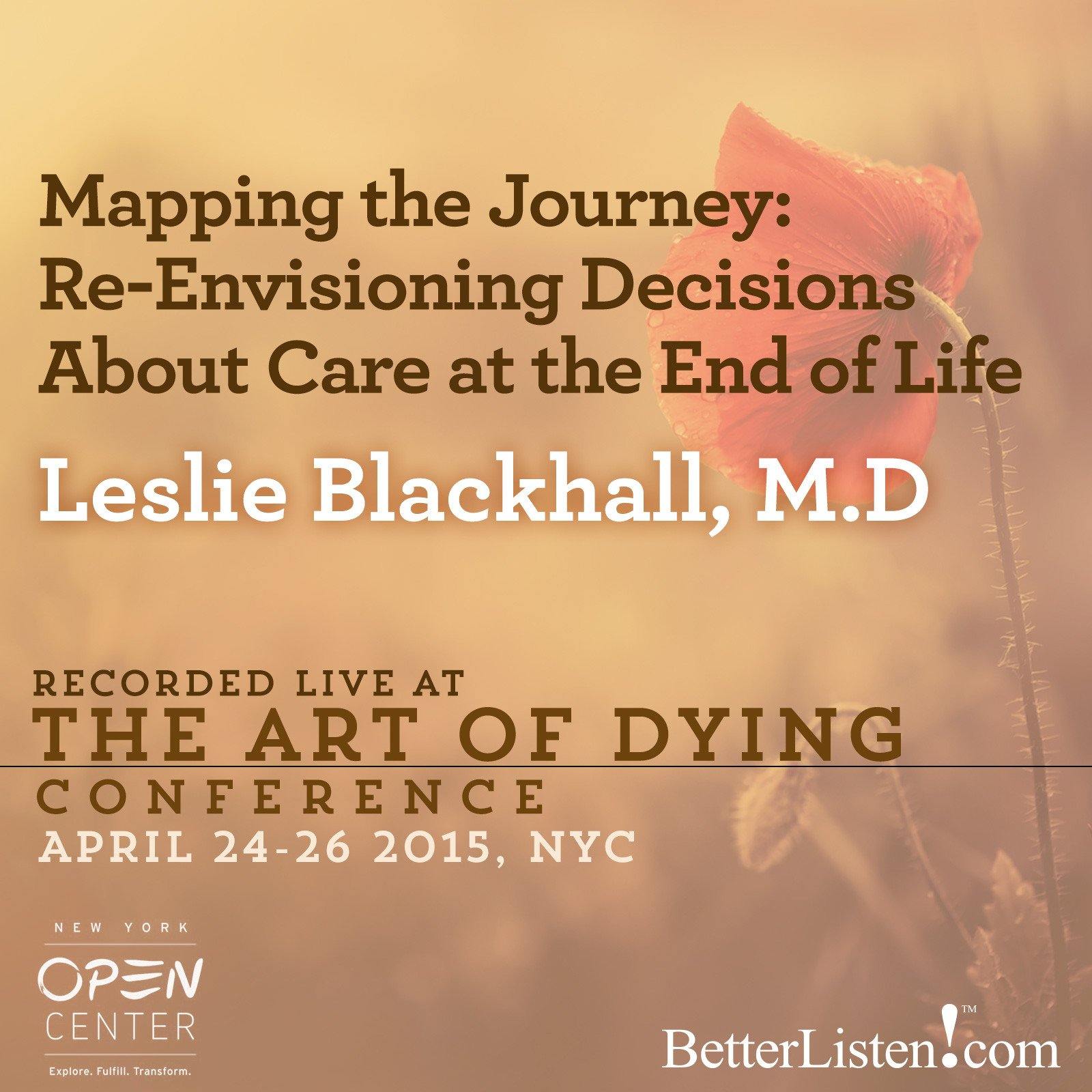Mapping the Journey: Re-Envisioning Decisions About Care at the End of Life with Leslie Blackhall Audio Program BetterListen! - BetterListen!