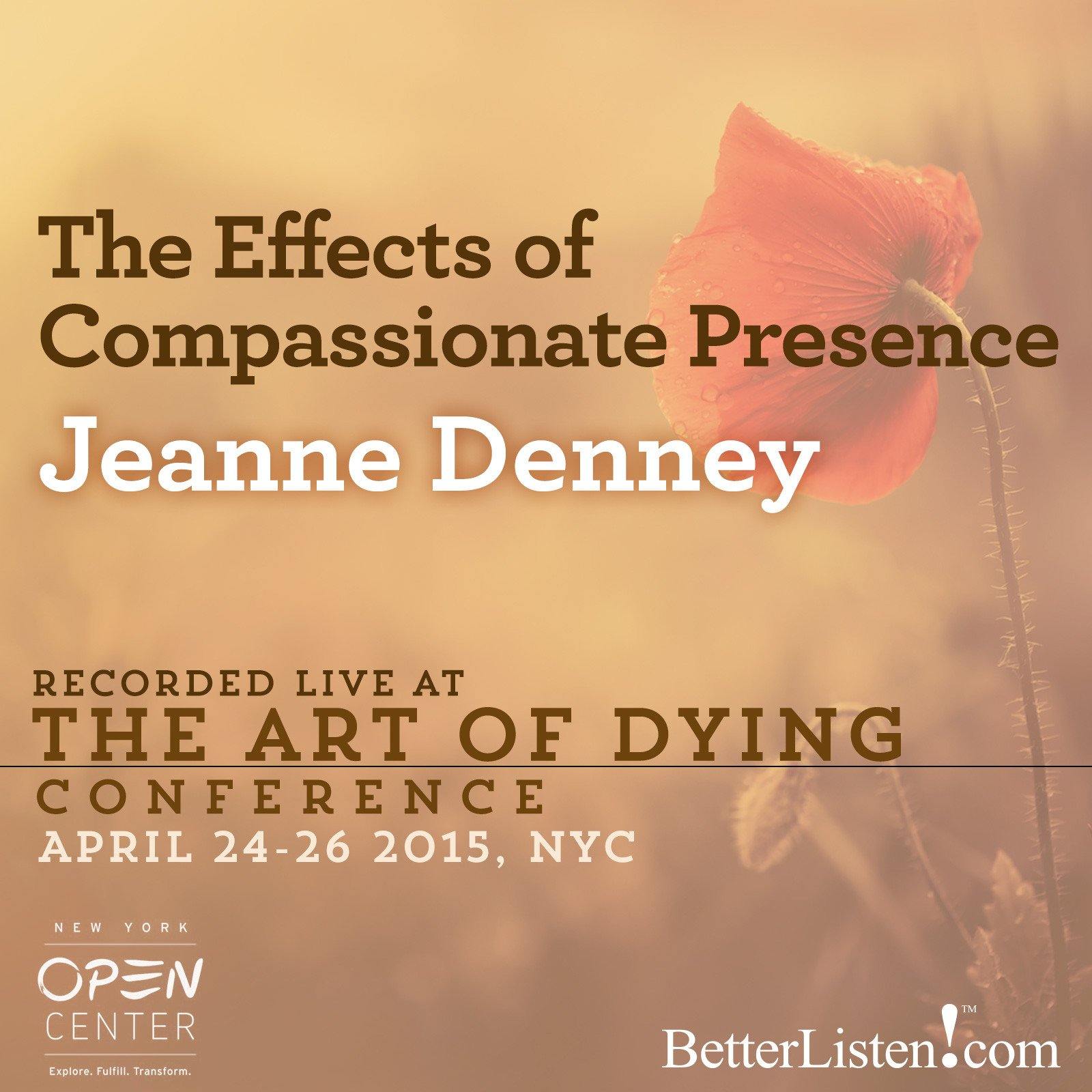 The Effects of Compassionate Presence with Jeanne Denney Audio Program BetterListen! - BetterListen!