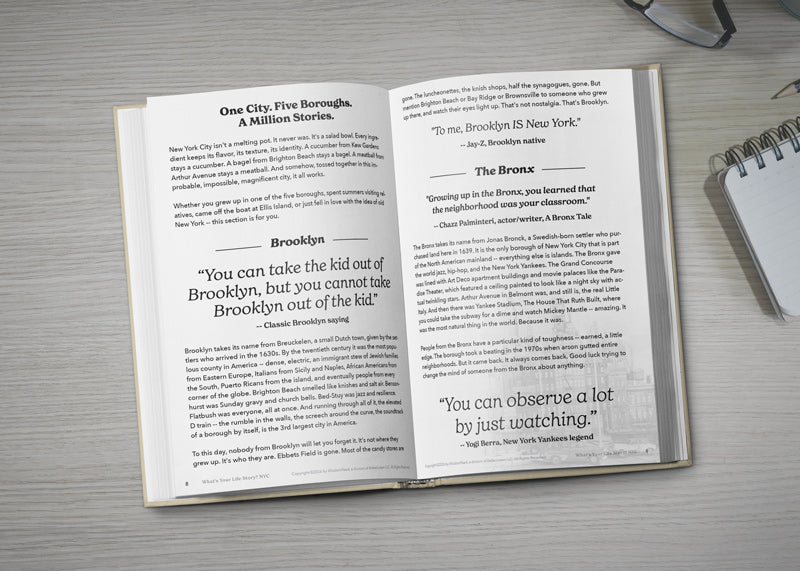 What's Your Life Story? NYC — A Guided Keepsake Journal & Official Brooklyn Playdate Rules Book