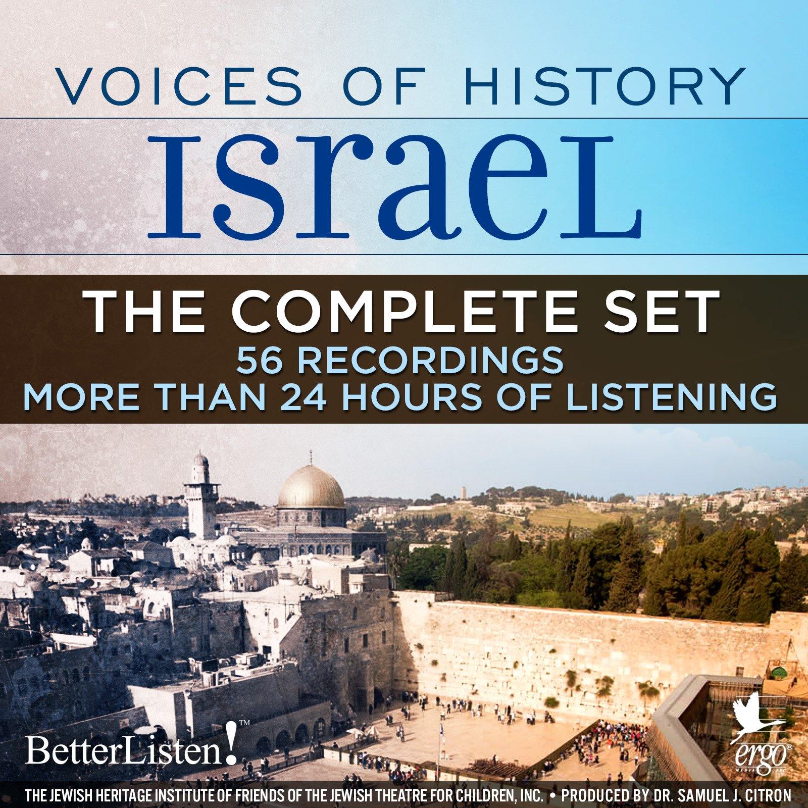 ONE TIME OFFER 50% OFF Voices of History Israel - Complete Set - BetterListen!